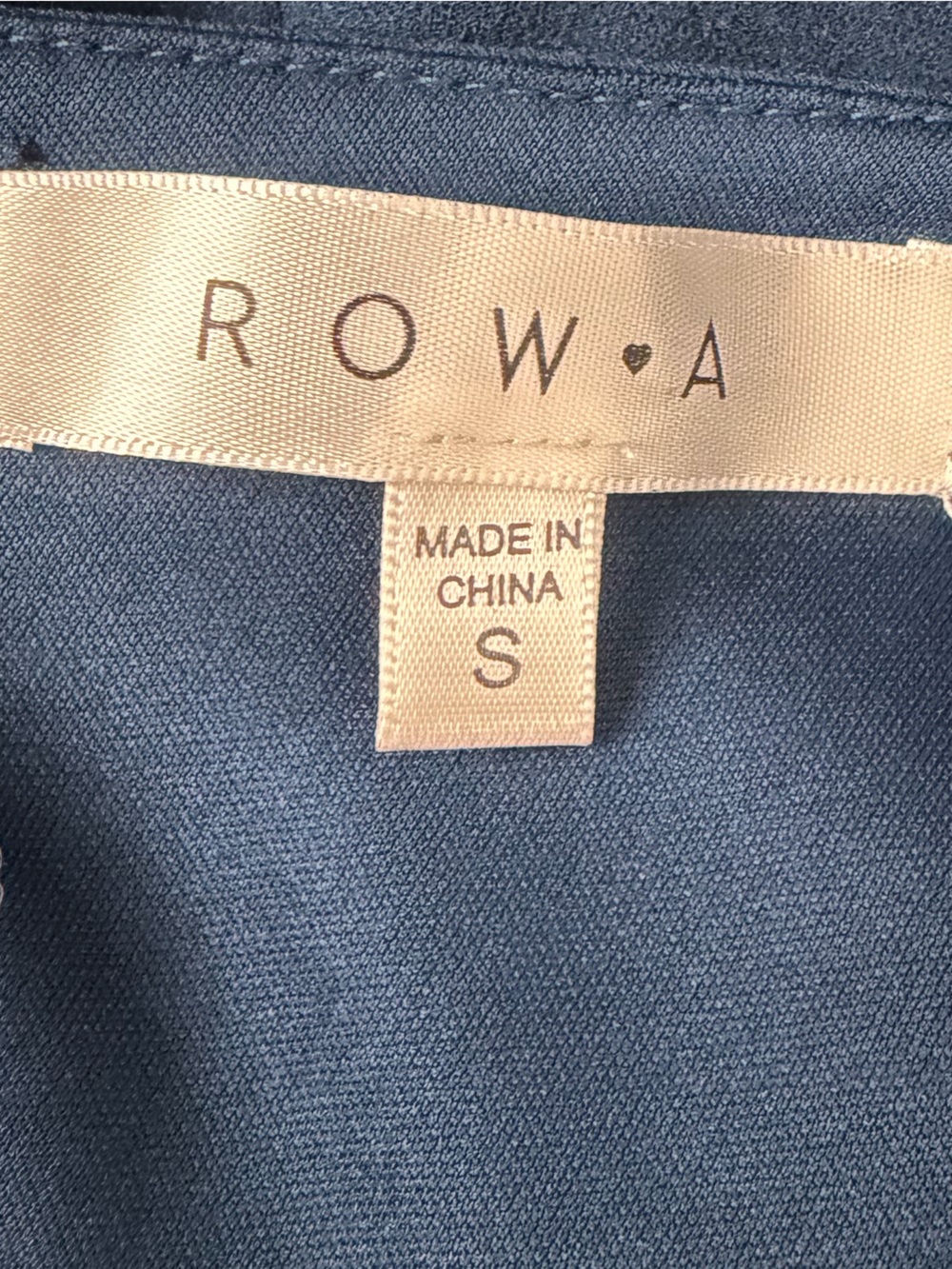 Row.a Women's Navy Wide-Leg Jumpsuit with Spaghetti Straps Size Small Euro Chic - Picture 5 of 6